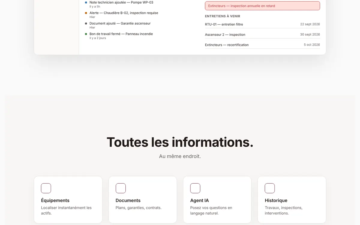 Capture de la démonstration Digital Twin (données fictives)