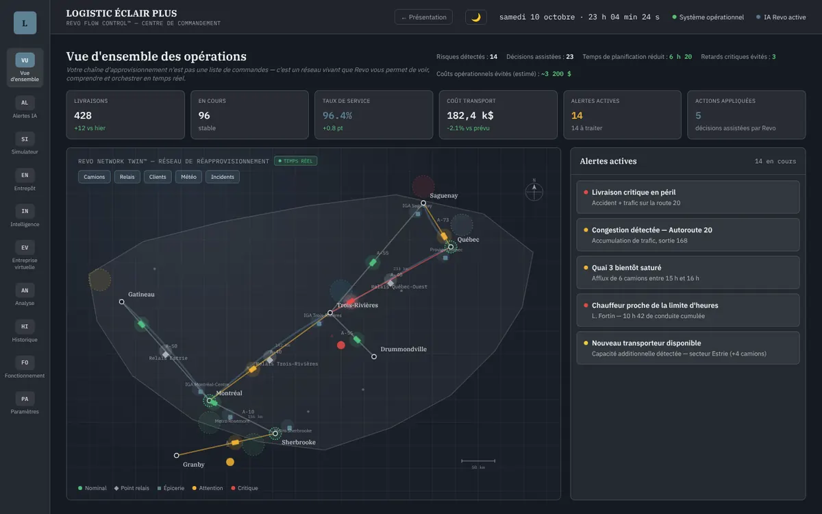 Revo Flow Control (données fictives)